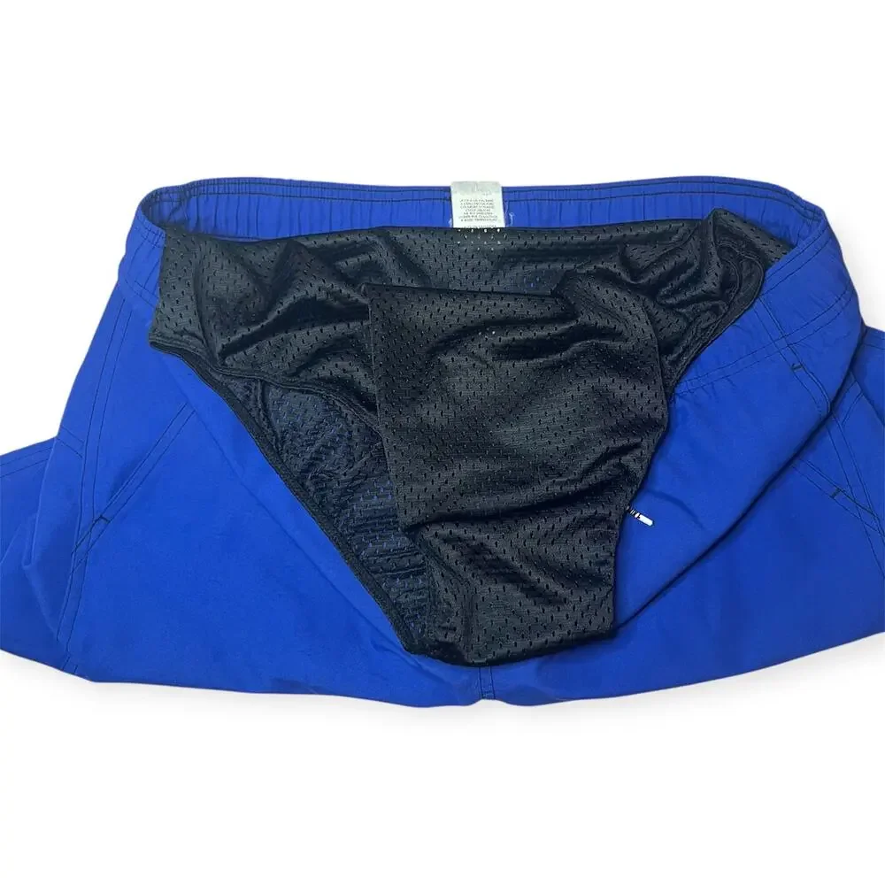 Nike Blue Swim‎ Trunks Men Athleisure Beach Vacation Pool Shorts Size Medium